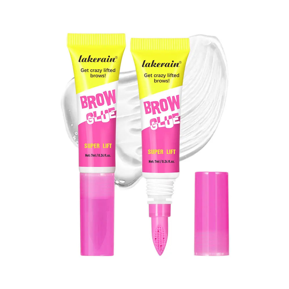 Clear Eyebrow Setting Gel 2-in-1 Brush | Waterproof Brow Lamination Eyebrow Setting Gel Peaceful Pleasures Health and Wellness 2pcs