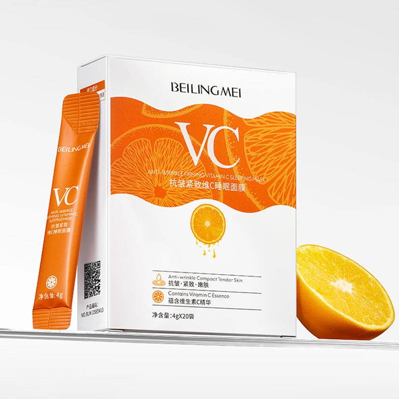 20pc Vitamin C Sleeping Face Masks – Anti-Aging & Brightening