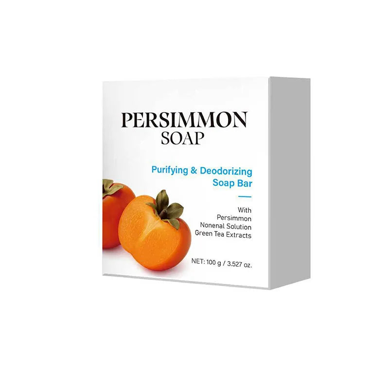 Japanese Persimmon Soap Brand Natural Gentle Cleansing Body Deodorant Soap Suitable For All Skin Types Moisturizing Cleans Soap Peaceful Pleasures Health and Wellness 1pc soap 100g