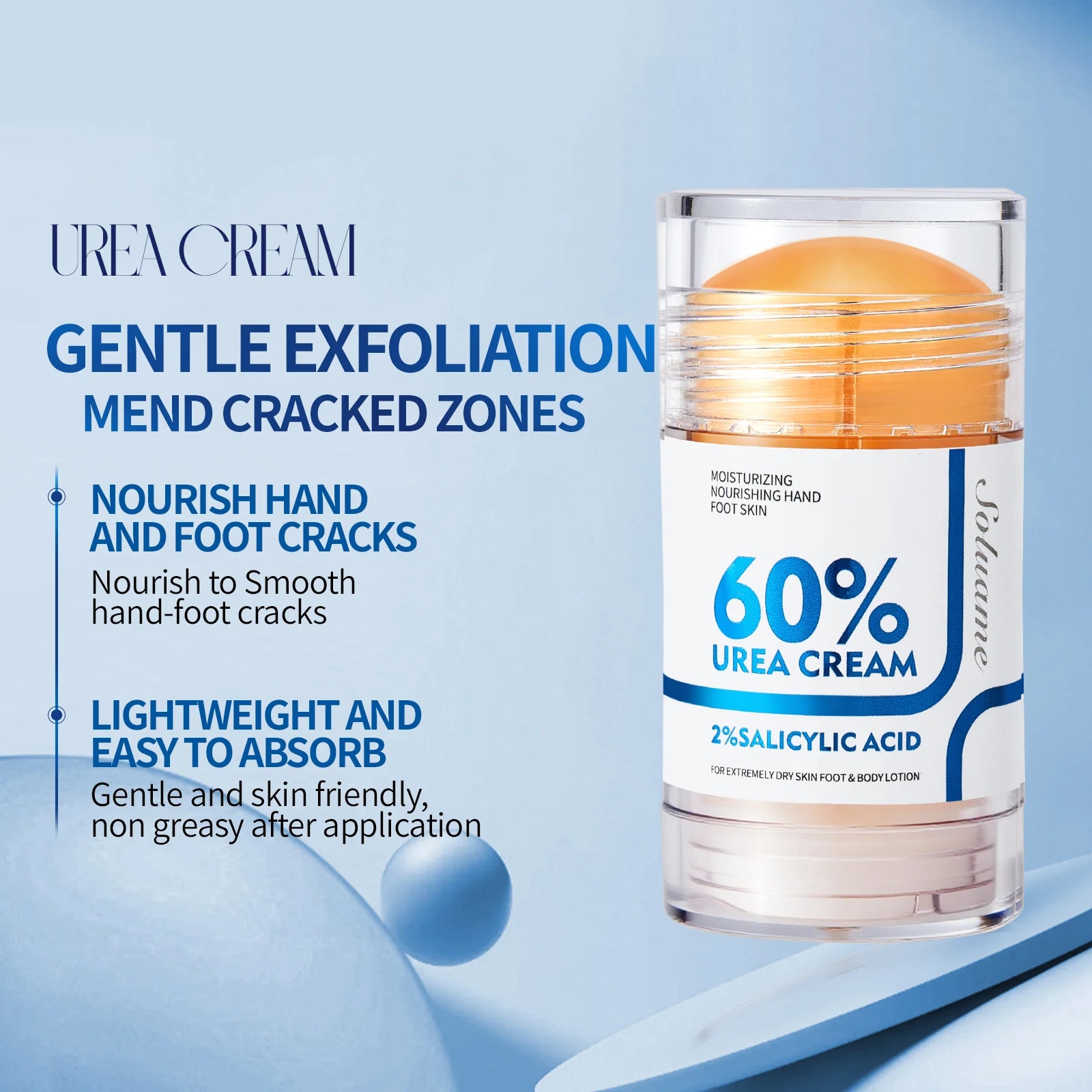 Urea Foot Cream Stick for Cracked Feet and Hands Peaceful Pleasures Health and Wellness