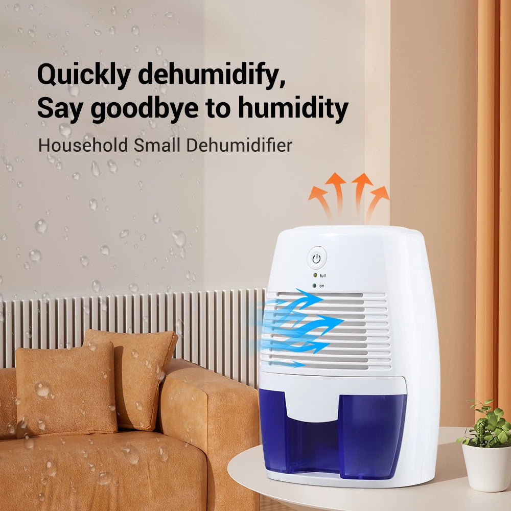 Home Mini Dehumidifier Portable Bedroom Quick Moisture Air Dryer Mute Absorber Bathroom Closet Dehumidifier Desiccant USB Plug Peaceful Pleasures Health and Wellness