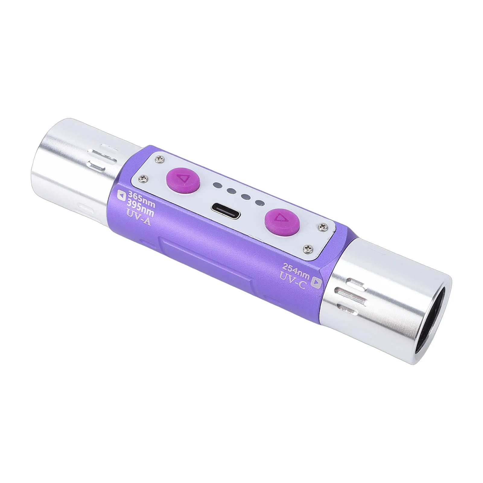 Violet Light Flashlight Multifunctional Double Headed Violet Light Flashlight Detector for Jewelry Ink Currency Peaceful Pleasures Health and Wellness Default Title