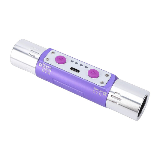 Violet Light Flashlight Multifunctional Double Headed Violet Light Flashlight Detector for Jewelry Ink Currency Peaceful Pleasures Health and Wellness Default Title