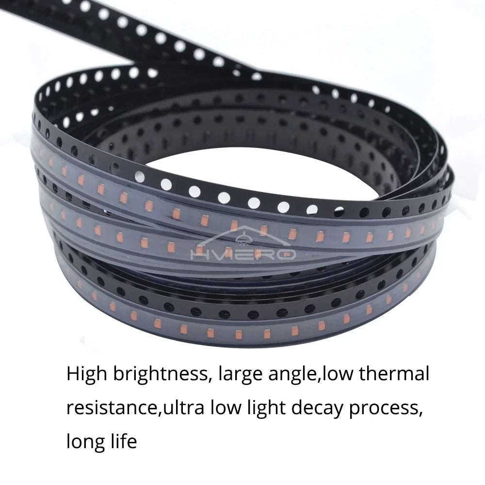 100pcs 0603 SMD LED Beads White Yellow Blue – DIY Diodes