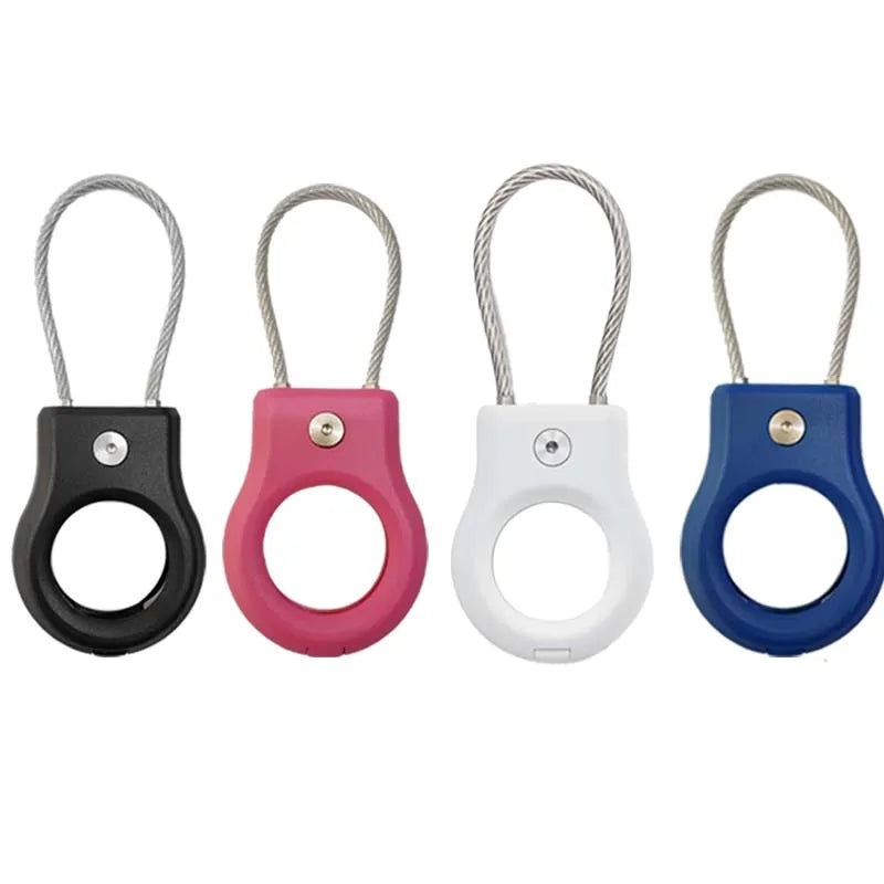 Waterproof Cover for Apple AirTag Keychain Holder with Steel Cable Anti-Lost Tracker Accessory for Luggage Backpack AirTag Case Peaceful Pleasures Health and Wellness 4PCS