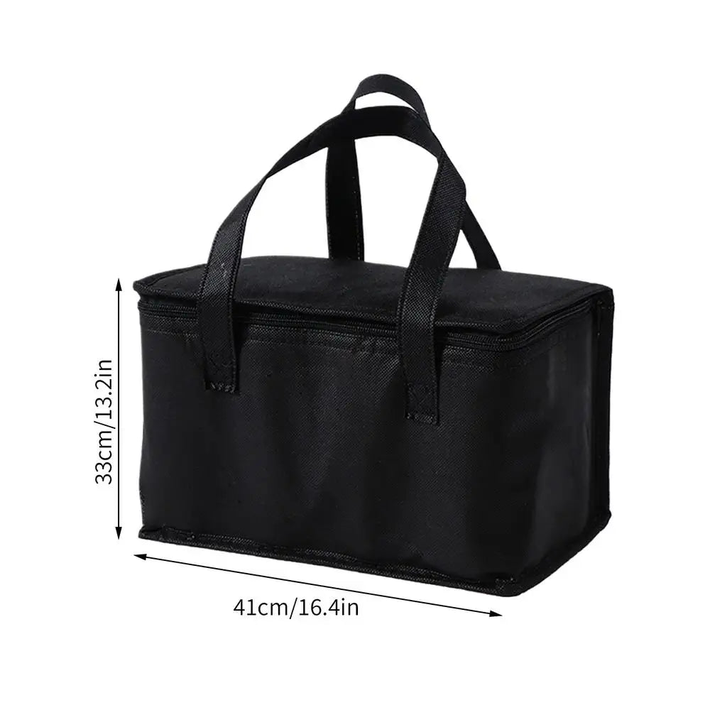 Portable Insulated Cooler Bag Aluminum Foil Foldable Tote Keeps Food & Drinks Cold For Camping Picnic Beach Travel Outdoor Peaceful Pleasures Health and Wellness A
