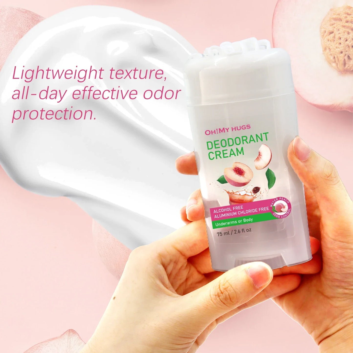 YURHERSU Peach Deodorant Stick – Long-Lasting Freshness