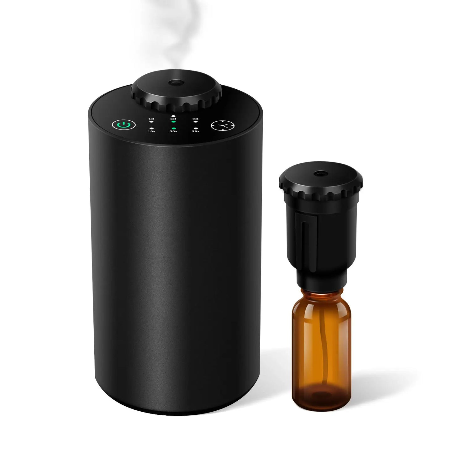 Waterless Essential Oil Diffuser Ultrasonic Aromatherapy Battery Operated Aroma Diffuser with Timed 3 Mist Levels car Diffuser Peaceful Pleasures Health and Wellness Default Title