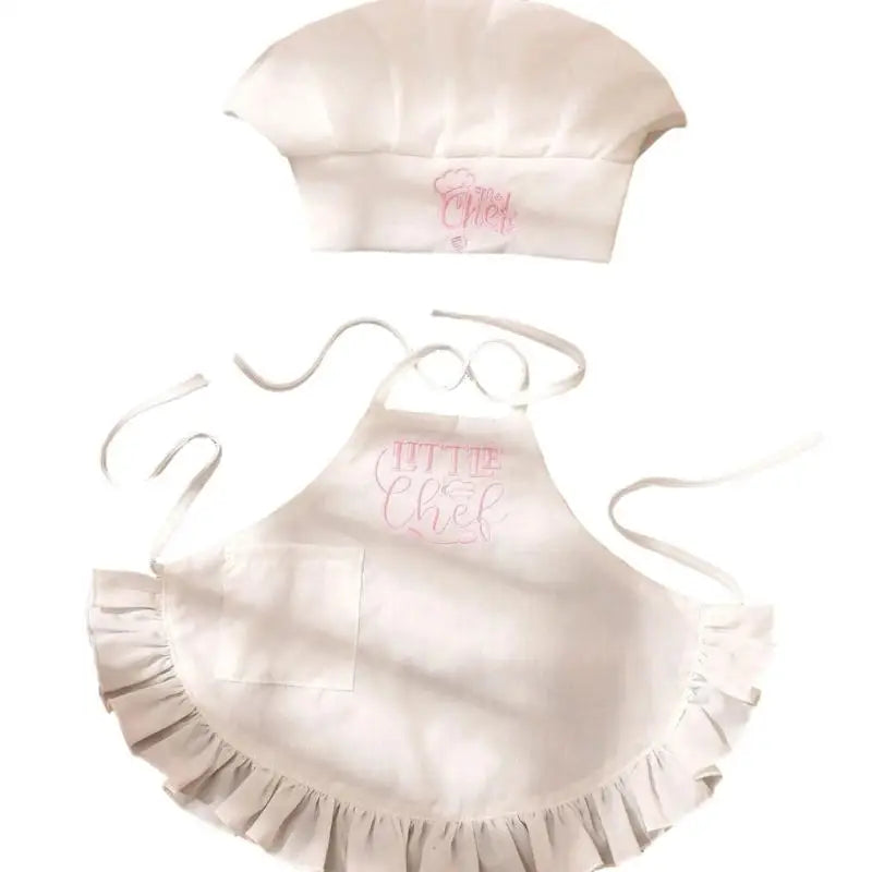 Baby Cook Apron & Hat Set | Newborn Photography Costume