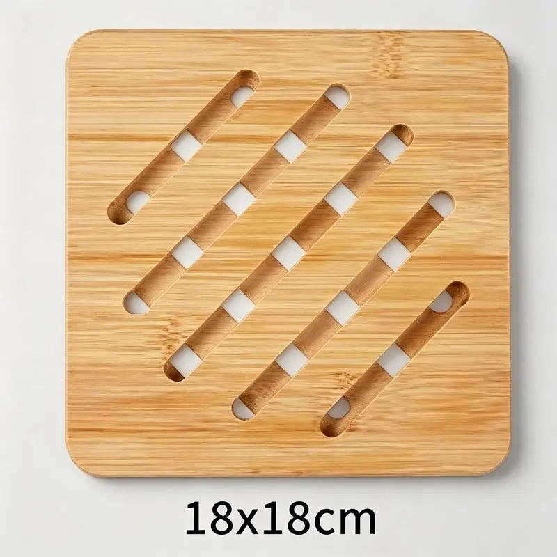 Natural Bamboo Trivet Mat – Heat-Resistant Kitchen Placemat