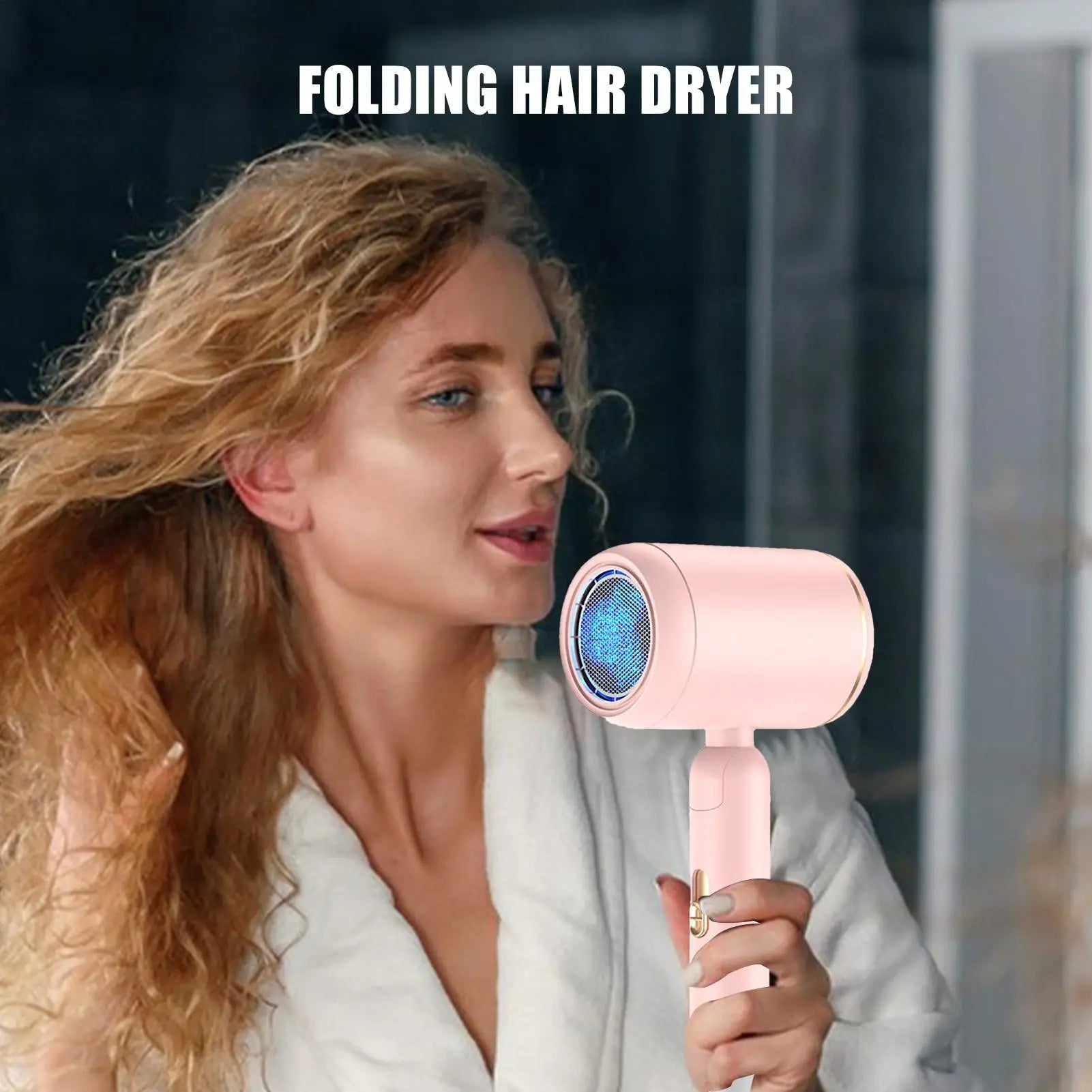 Foldable Portable Hair Dryer for Women & Men | Travel & Home Portable Hair Dryer Peaceful Pleasures Health and Wellness