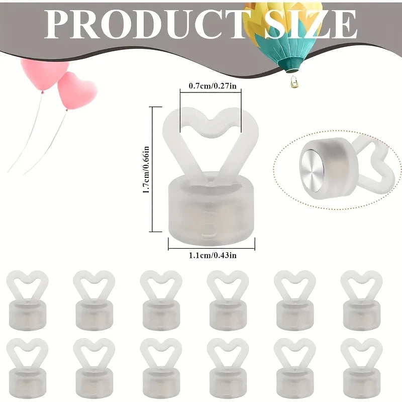 6 Reusable Heart-shaped Balloon Weights Wedding Birthday Party Decor