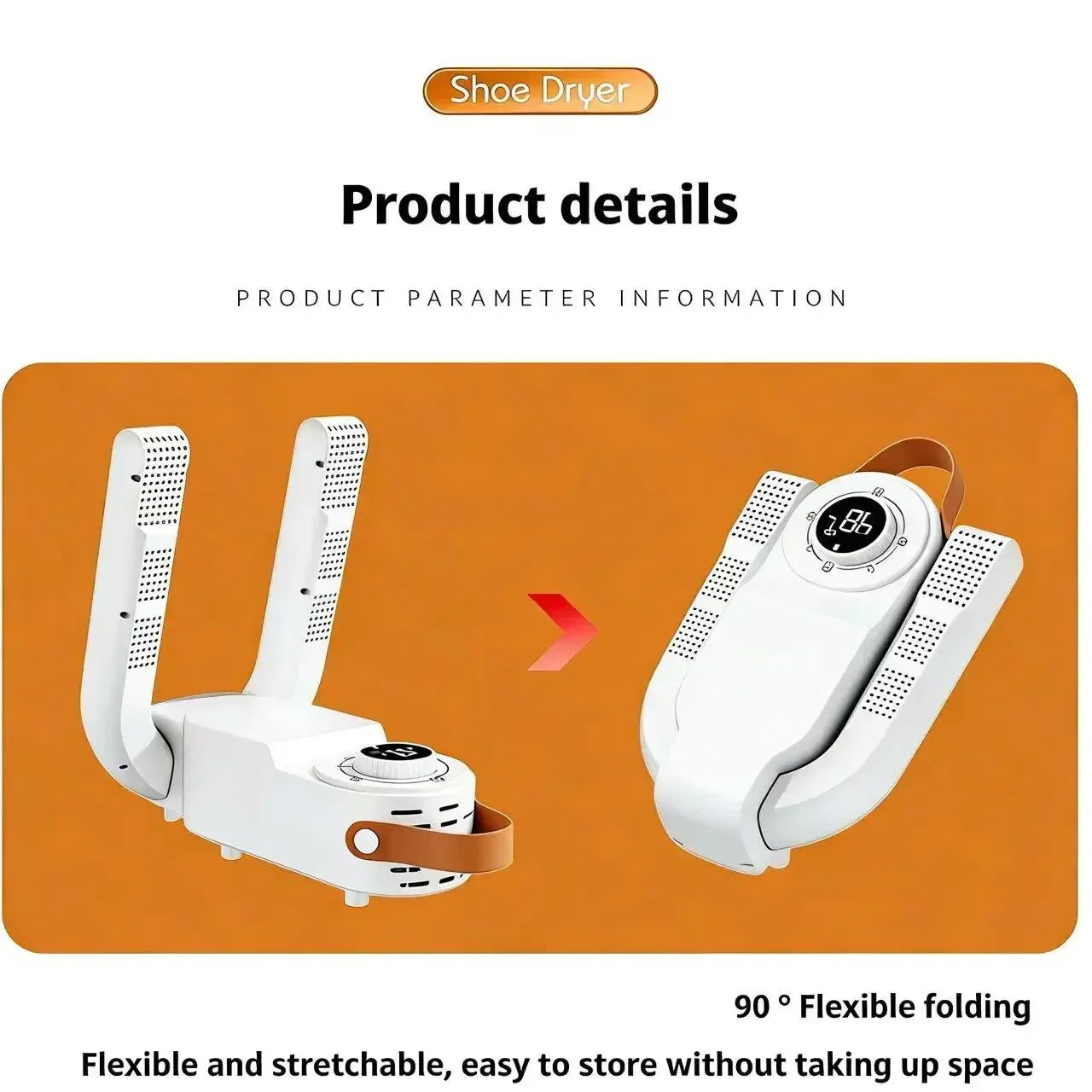 Shoe Dryer Smart Timed Home Use Constant Temperature Dehumidifier Portable Foldable Shoe Dryer Eliminates Odor Handy Shoe Heater Peaceful Pleasures Health and Wellness