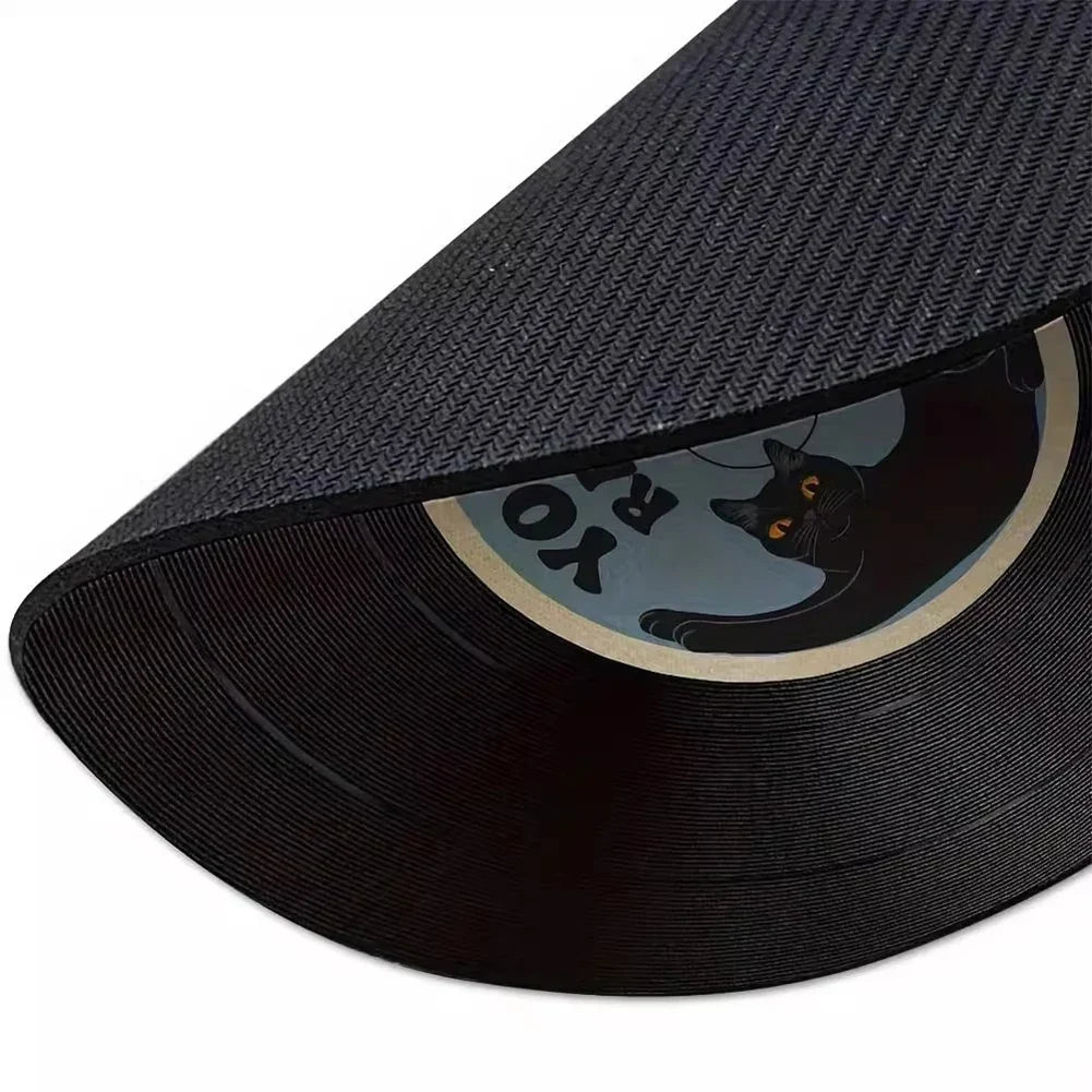 Vinyl Record Round Mouse Pad – Non-Slip Diatom Mud Desk Mat