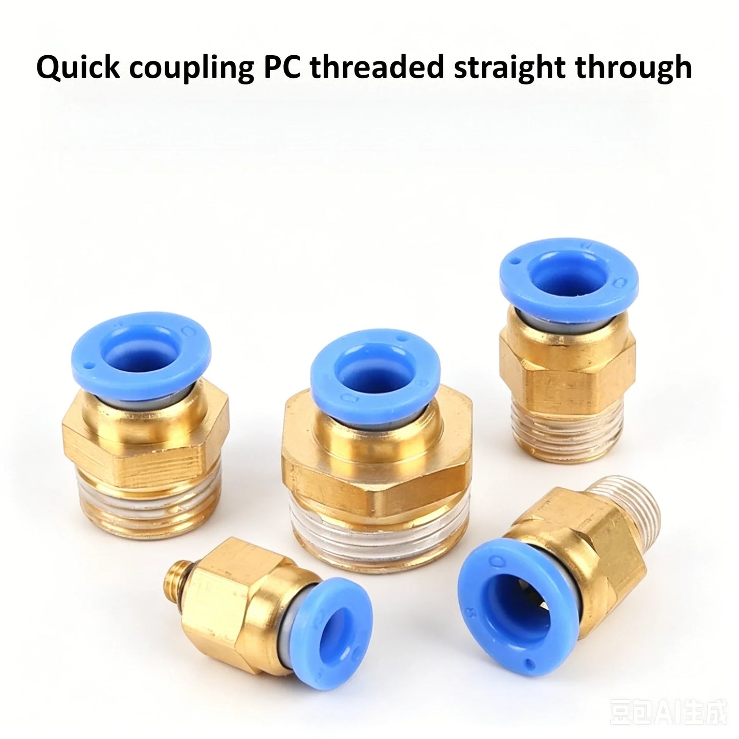 Copper Pneumatic Push-In Fitting | Quick-Connect Air Connector