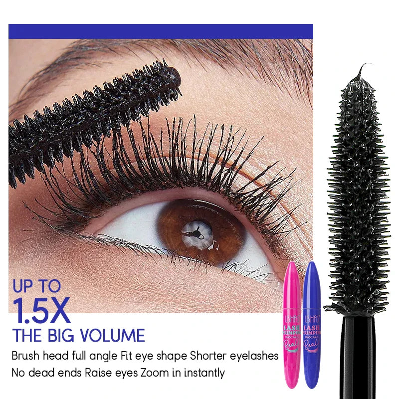 USHAS 4D Waterproof Fiber Mascara – Lengthening & Long Lasting