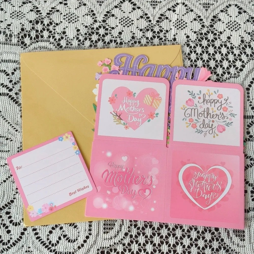 Sweet Floral Mother's Day Card | Cardstock Gratitude Postcard