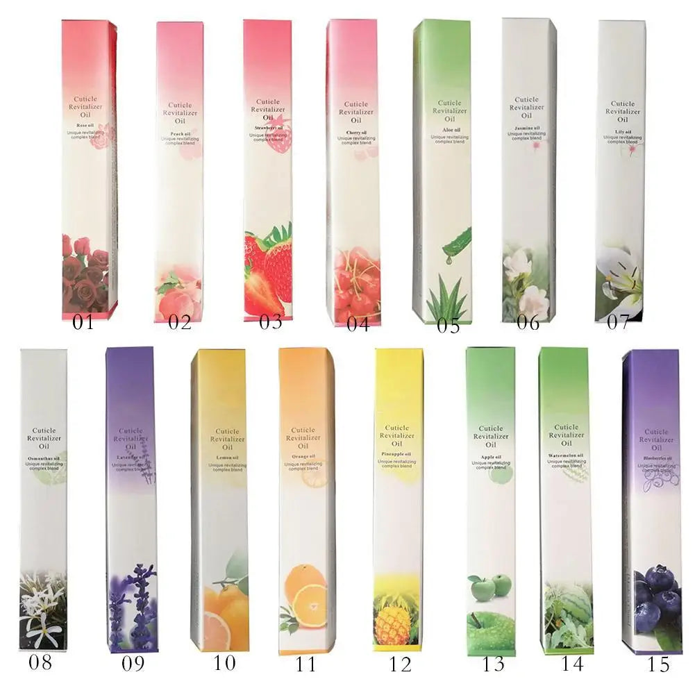 Fragrance Cuticle Oil Pen – 15 Scents Nail Nutrition & Moisturizing Cuticle Oil for Nail Growth & Repair (3g) Peaceful Pleasures Health and Wellness