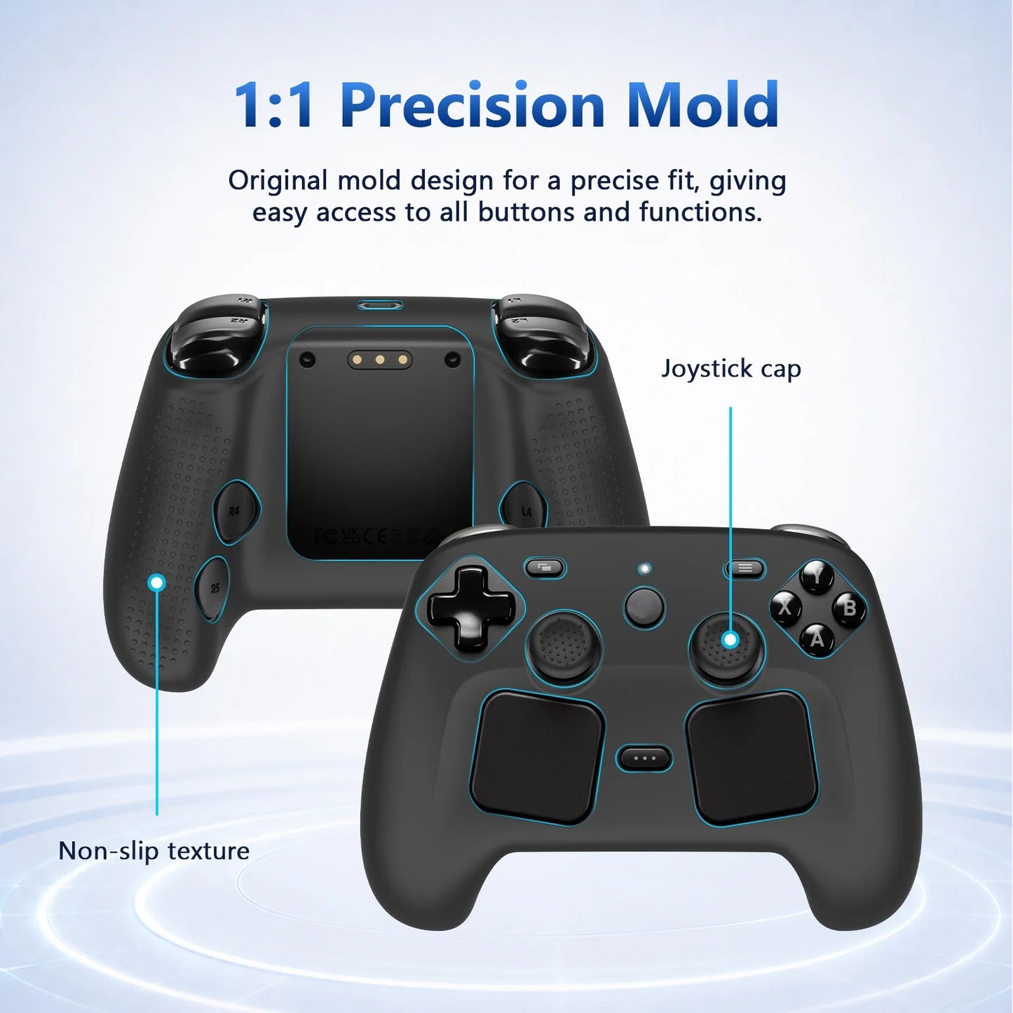 Protective Case For Steam Controller 2 Solid-Color Dustproof Shock-Resistant Case Non-Slip Design Enhance Your Gaming Experience Peaceful Pleasures Health and Wellness
