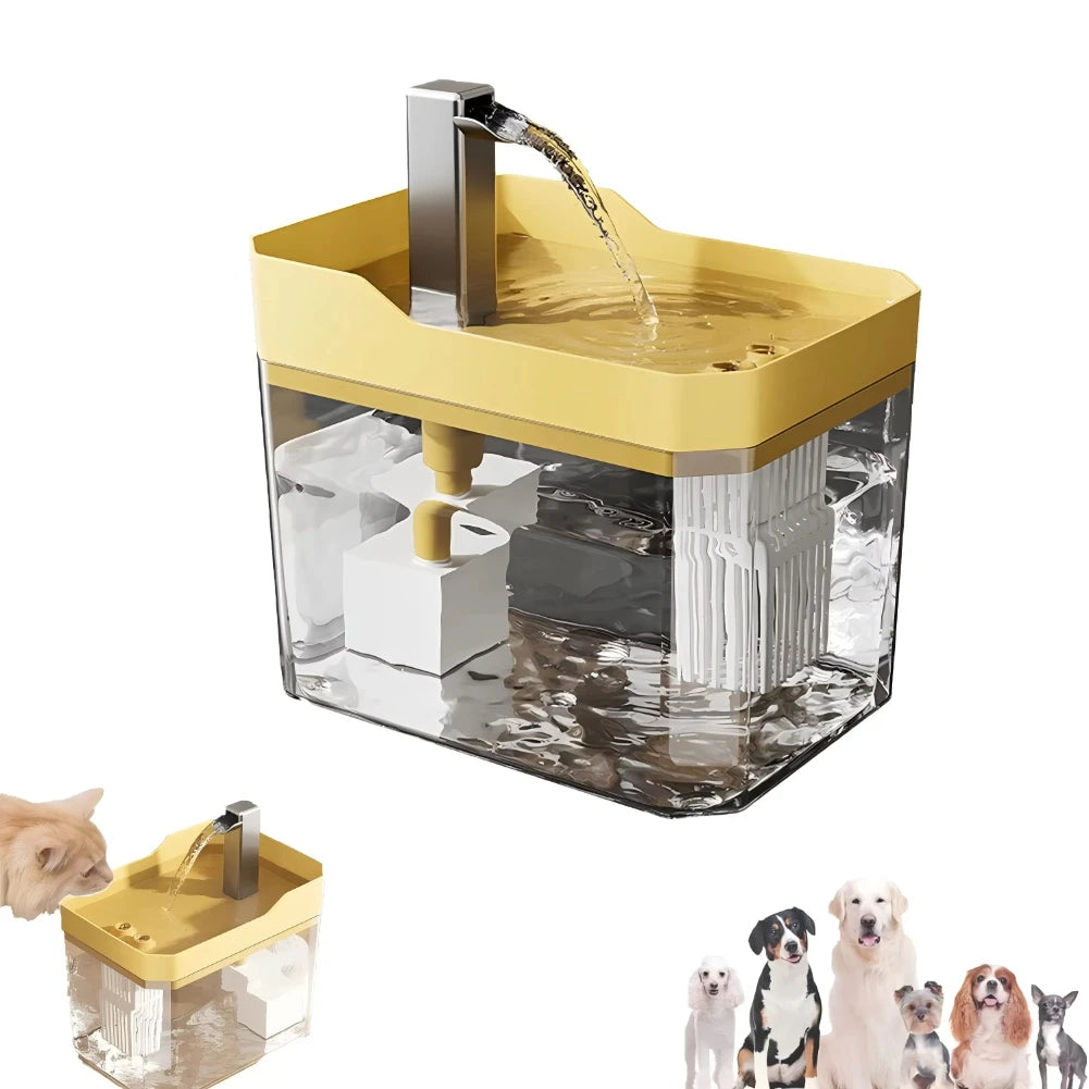 USB Cat Water Fountain | Silent, Filtered, 1500ml Capacity
