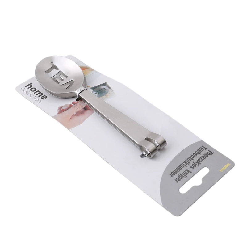 Stainless Steel Tea Bag Clip Tongs Teabag Squeezer Strainer Holder Grip Spoon Mini Tea Leaf Anti-hot Clamp Peaceful Pleasures Health and Wellness