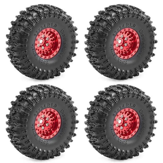 RC Crawler Rubber Wheel Tires 4PCS | 1/18 TRX4M & 1/24 SCX24 RC Crawler Wheel Tires Peaceful Pleasures Health and Wellness