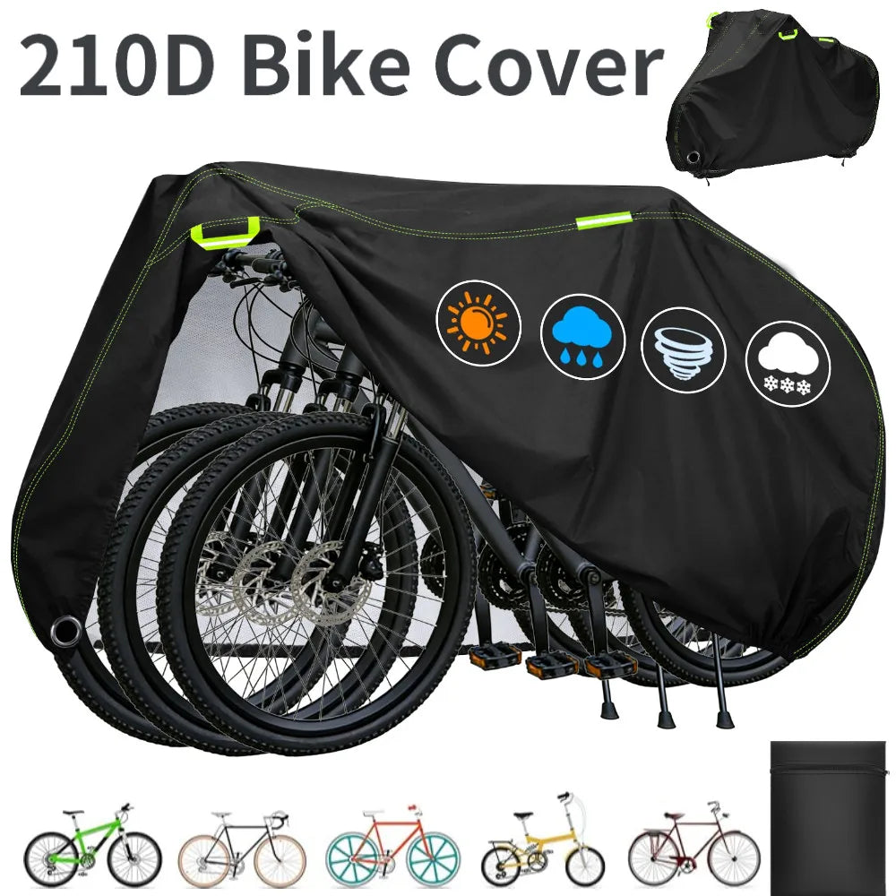 Outdoor Bike Cover 210D High Quality Bicycle Protector Multipurpose Sun Rain Snow Dust Waterproof All Weather Protective Covers Peaceful Pleasures Health and Wellness