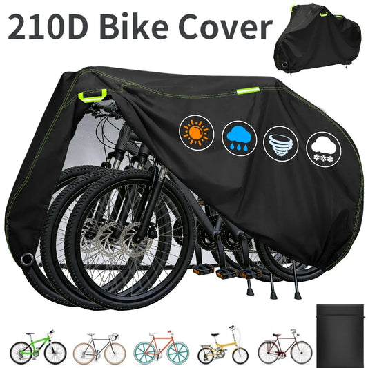 Outdoor Bike Cover 210D High Quality Bicycle Protector Multipurpose Sun Rain Snow Dust Waterproof All Weather Protective Covers Peaceful Pleasures Health and Wellness