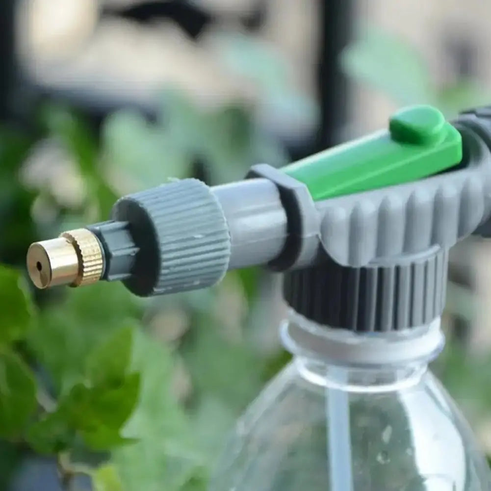 1 Watering Flower Sprinkler Sprinkler Pressure Atomizer Nozzle Gardening Tools, 1 Set-Adjustable Beverage Bottle Sprayer Peaceful Pleasures Health and Wellness