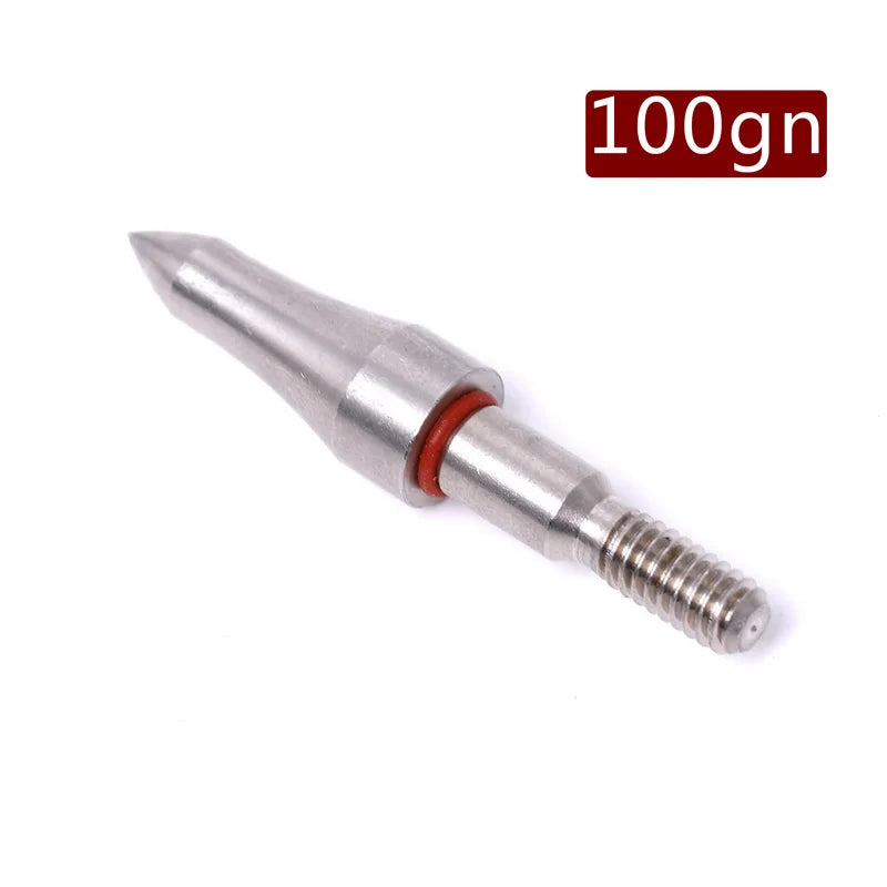 100 Grain Target Arrow Head Tips Archery Point Recurve Compound Bow