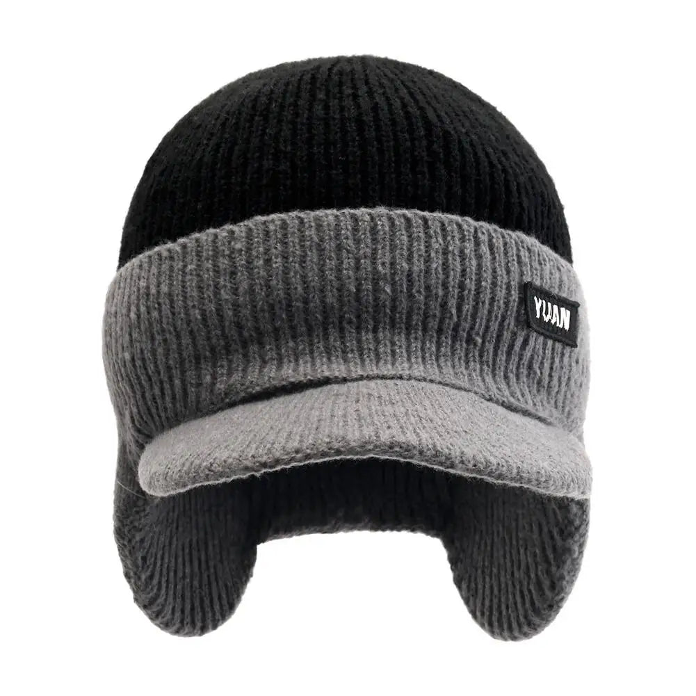 Men's Winter Knit Baseball Cap with Earflap Earmuffs Winter Earflap Cap Peaceful Pleasures Health and Wellness