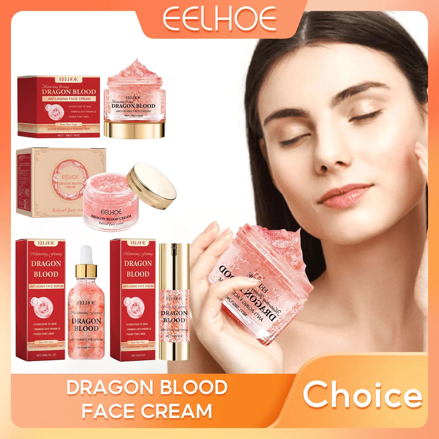 EELHOE Dragon Blood Cream – Hyaluronic Acid Face Moisturizer