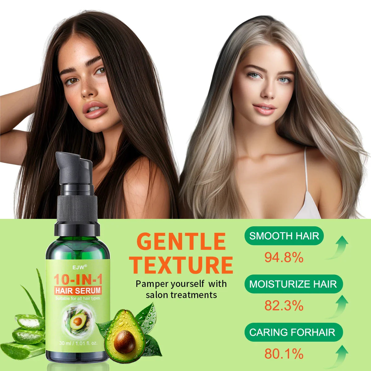 10-in-1 Hair Oil Leave-In Conditioner – Frizz & Dry Hair