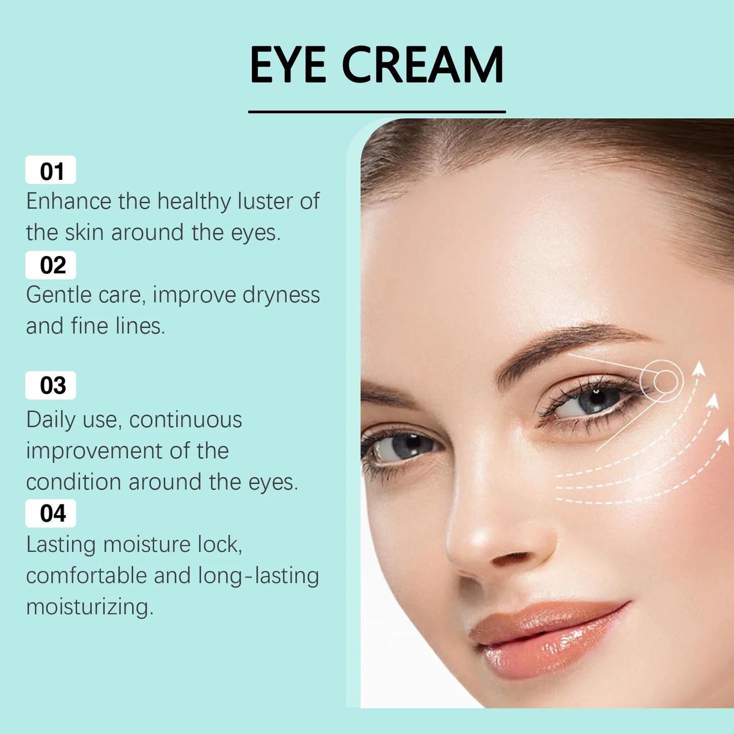 Anti-Aging Eye Cream Remove Fine Lines Dark Circles Improve Puffiness Restore Elasticity Moisturize Firm Brighten Eye Skin Care Peaceful Pleasures Health and Wellness