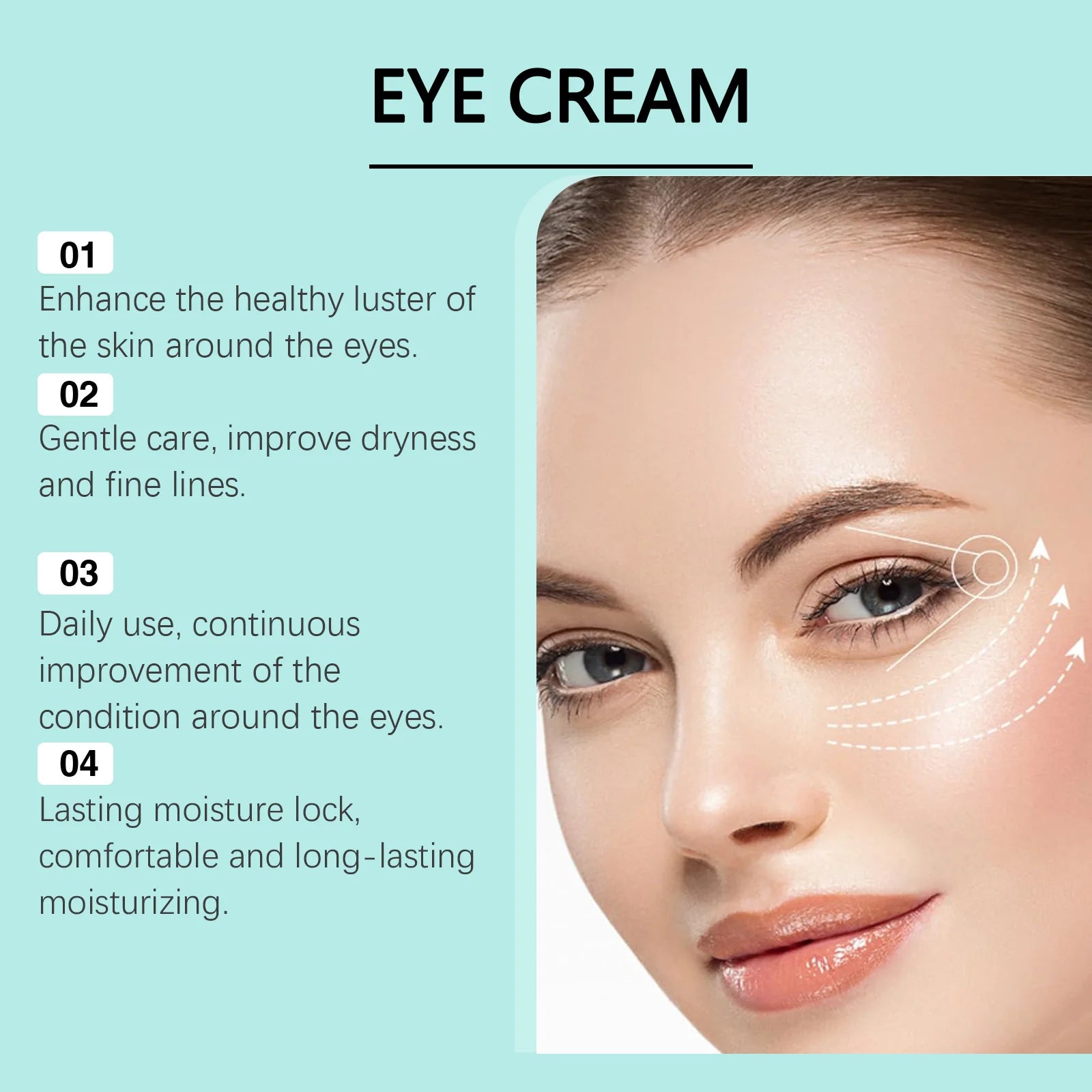 Anti-Aging Eye Cream Remove Fine Lines Dark Circles Improve Puffiness Restore Elasticity Moisturize Firm Brighten Eye Skin Care Peaceful Pleasures Health and Wellness