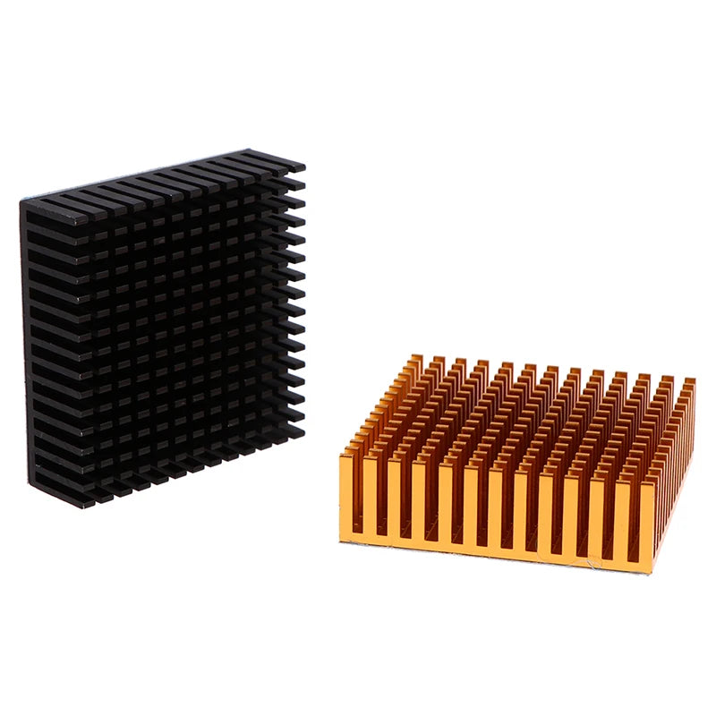 White\Black\Gold 50*50*15MM With Thermal Conductive Adhesive Aluminum Heatsink Panel Heat Sink CPU Power IC Chip Cooler Radiator Peaceful Pleasures Health and Wellness