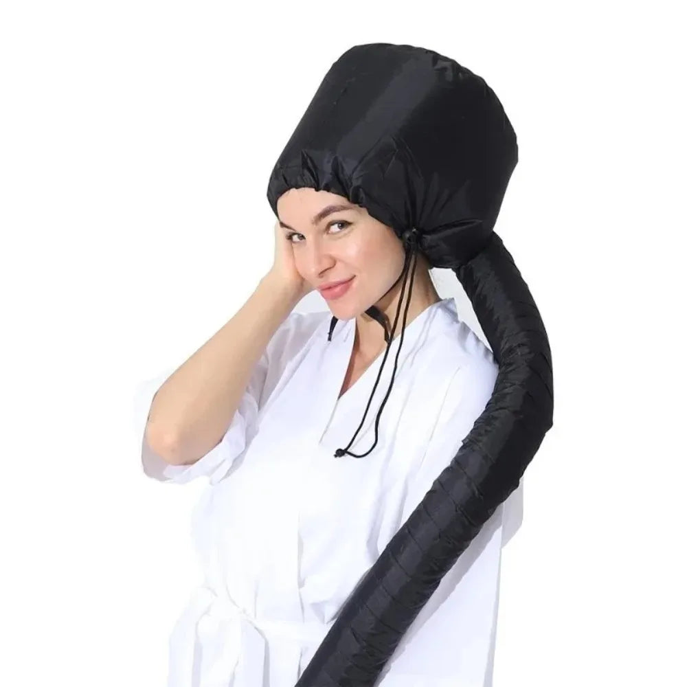 Hooded Hair Dryer Bonnet – Natural Hair Deep Conditioning Travel
