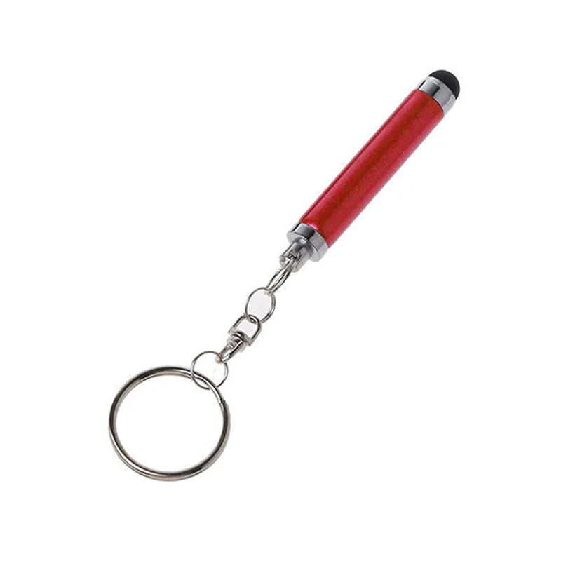 Key Chain Short Capacitance Pen For Phone Touch Screen Accessory Touch Pen For Cell Phone Universal Stylus Pen For Tablet Pen Peaceful Pleasures Health and Wellness Red