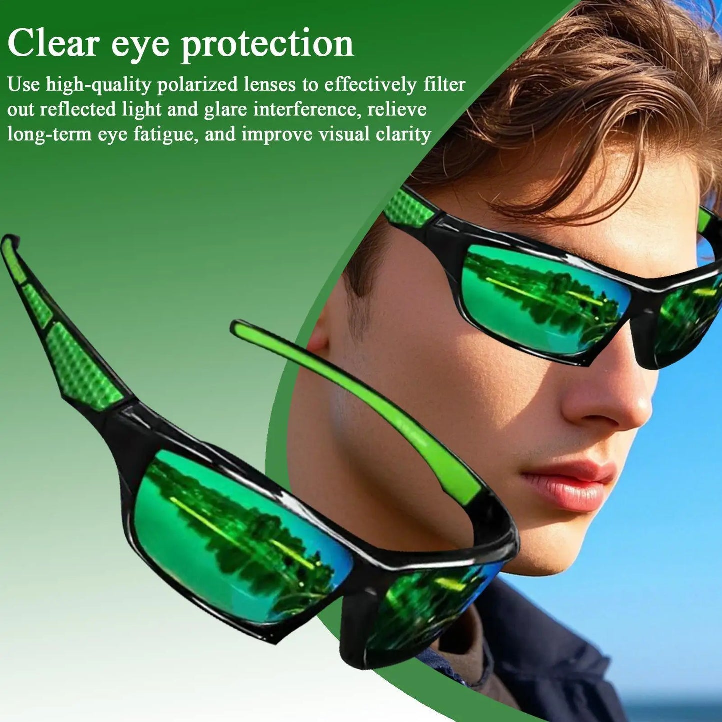 Men's Polarized Sports Sunglasses UV400 Cycling Fishing Driving