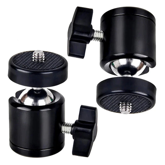 1/4" Hot Shoe Ball Head Mount Adapter for DSLR & Action Cameras Camera Ball Head Mount Oasis Select Default Title