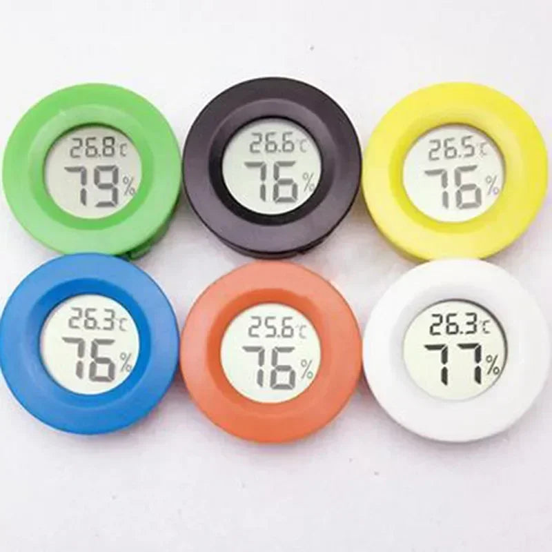 Digital Hygrometer Thermometer for Humidor – Round LCD Hygrometer Thermometer Peaceful Pleasures Health and Wellness