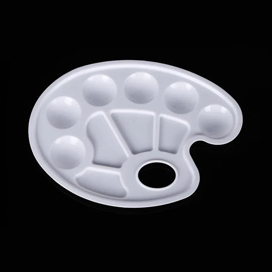 Gouache Oval Palette Children's Painting Plastic Hand Grasp Paint Peaceful Pleasures Health and Wellness