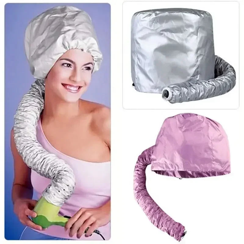 Portable Hair Bonnet Dryer Cap Lazy Man Hair Dryerr Cap Quick Dry Hair Dryer Heating Set Oil Baking Cap Household Fast Dry Peaceful Pleasures Health and Wellness