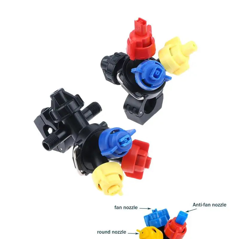 3 Heads Spray Tube Fittings Pipe Clamp Adjustable Sector Prevent Dripping Garden Watering Agricultural Sprayer Connect Tool Peaceful Pleasures Health and Wellness