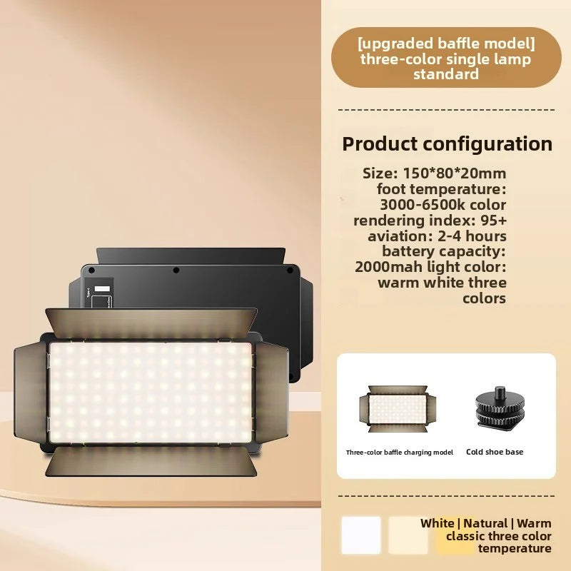 SHINEKNOT Portable LED Fill Light for Photography & Streaming