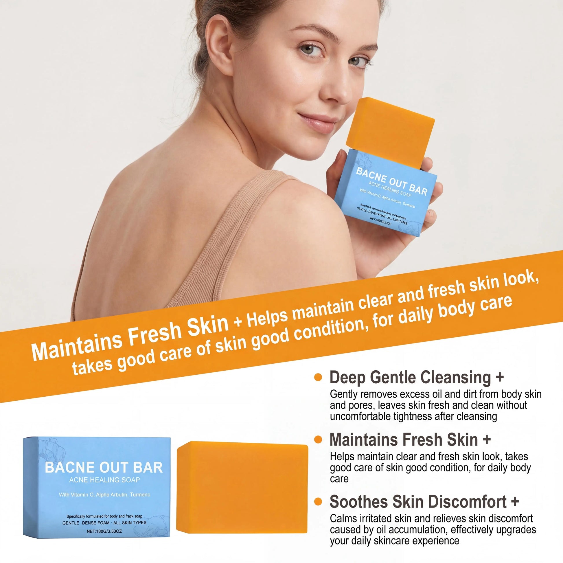 Turmeric Cleansing Soap Effectively Removes Body Acne Deep Cleansing Rich Foam Eliminates Body Odor Gently Exfoliates Body Soap Peaceful Pleasures Health and Wellness