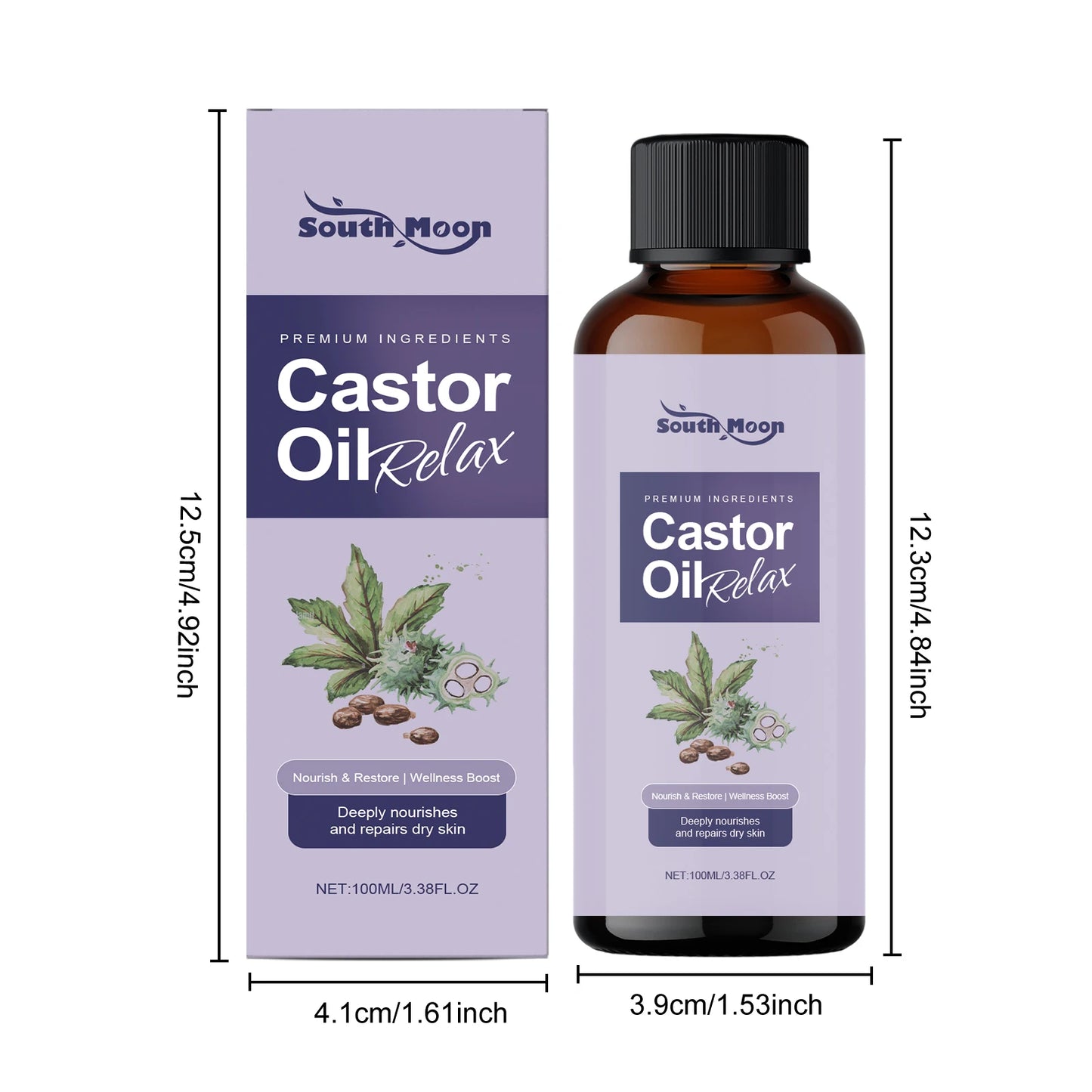 Castor Body Massage Oil – Nourishing, Firming & Relaxing 100ml