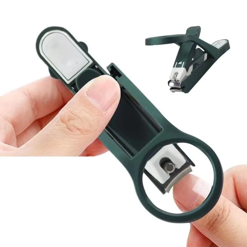 Magnifying Glass Nail Clipper – Anti-Splash Senior Trimmer