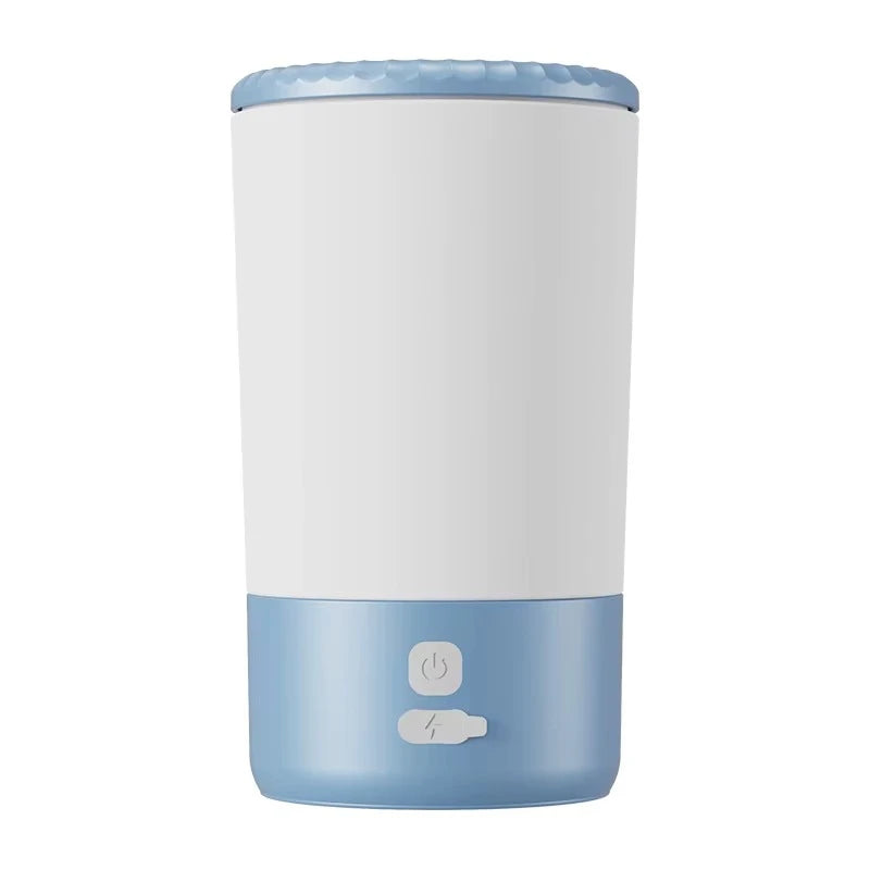 Automatic Electric Pet Paw Cleaner Portable Low Noise Waterproof Cup for Small and Medium Pets Peaceful Pleasures Health and Wellness Blue-White