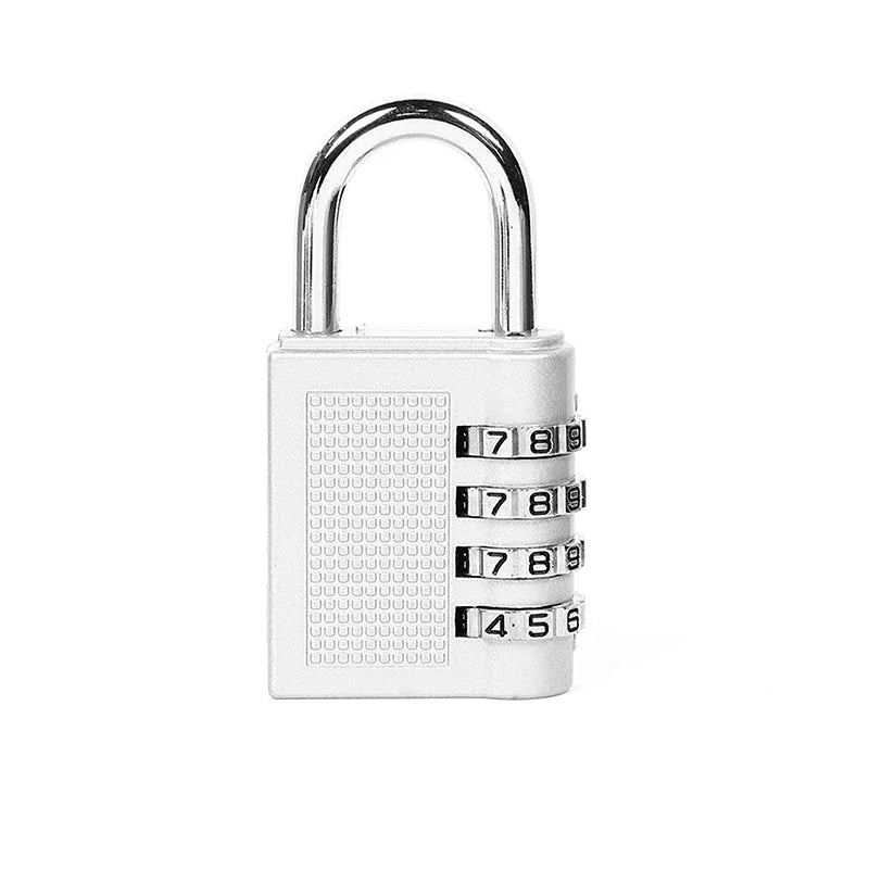 Zinc Alloy Large 4-digit Combination Lock Luggage Luggage Gym Mechanical Password Padlock Cabinet Lock Waterproof Lock Peaceful Pleasures Health and Wellness